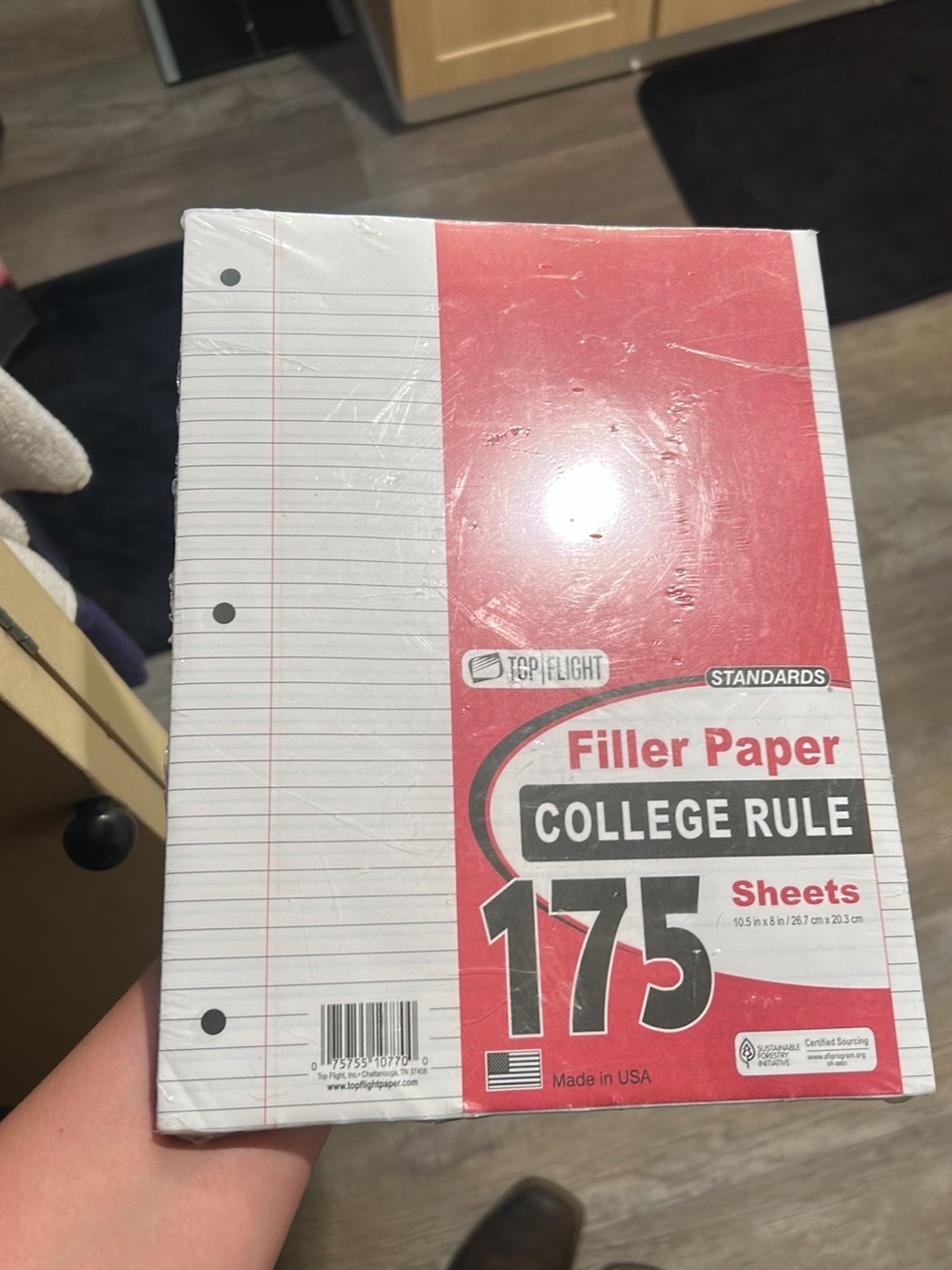 Red College Rule Filler Paper - 175 Sheets